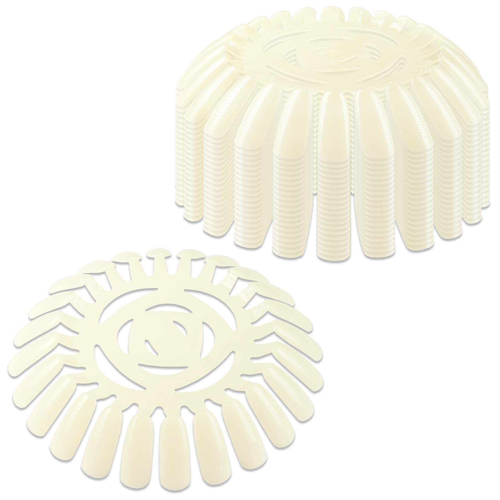 20-Piece Nail Art Display Wheel - 24 Tips Practice Wheel for Nail Artists & Salon Professionals - Perfect for Nail Art Practice, Salon Displays & DIY Manicures