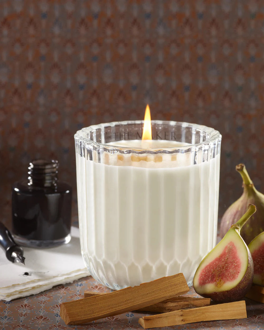 The Maker Writer Scented Candle - 8oz Natural Soy Wax, Hand-Poured, Long-Lasting Fragrance - Perfect for Home Decor, Relaxation & Gift Giving