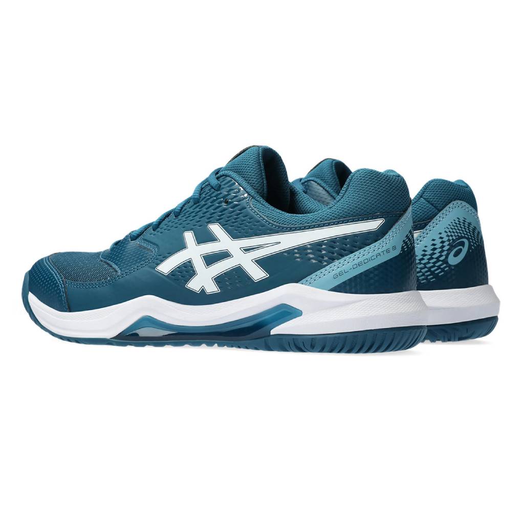 ASICS Gel-Dedicate 8 Men's Tennis Shoes - Lightweight Performance Court Shoes for Men (Teal/White) - Perfect for Tennis, Pickleball & Casual Wear