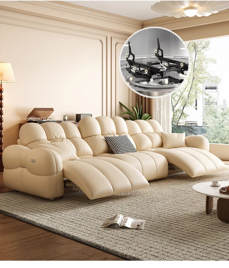 Cloud Lazy Puff Extendable Large Sofa - Ultra Comfortable Modern Luxury Sectional Couch for Living Room, Bedroom & Home Theater | Perfect for Relaxing, Lounging & Movie Nights