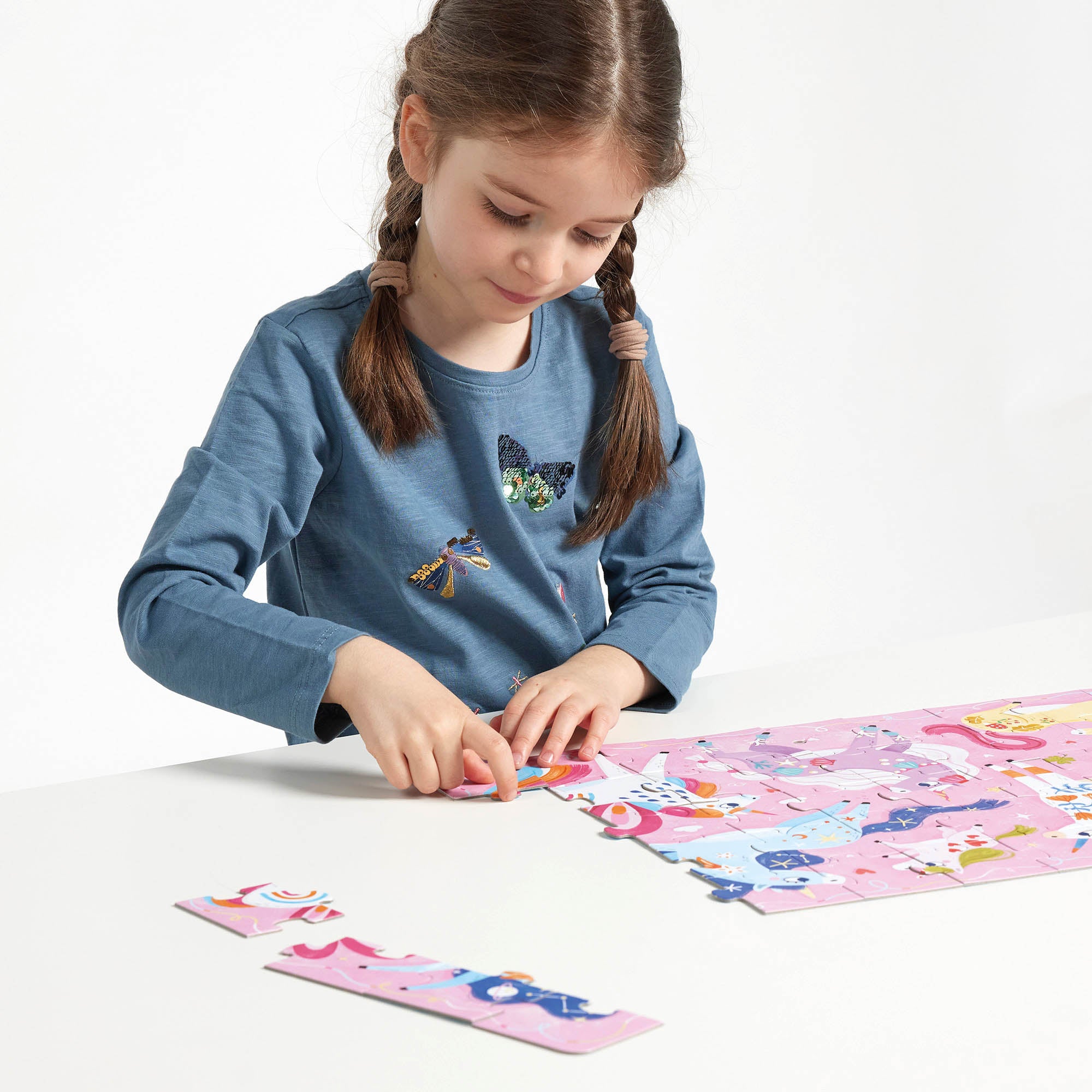 Banana Panda I Love Unicorns Puzzle - 60 Piece Jigsaw Puzzle for Kids, Unicorn Lovers & Fantasy Fans - Perfect for Birthday Gifts, Family Game Night & Preschool Learning Activities