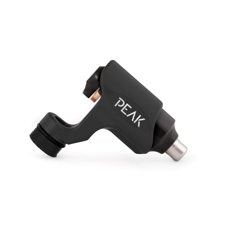 Peak - Tanza Rotary Tattoo Machine with Axi Grip - Professional Cartridge Tattoo Pen for Artists - Lightweight Aluminum Body - Black - Perfect for Fine Line, Shading & Color Packing Tattoos