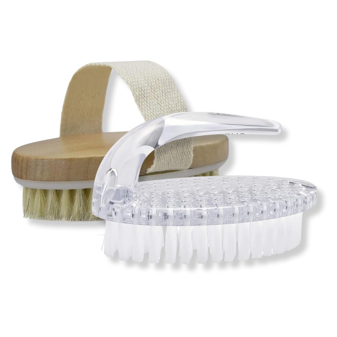 Mabua Exfoliating Brush for Ingrown Hair & Bikini Line - 2 Pack Set for Smooth Skin - Perfect for Shaving, Waxing & Post-Hair Removal Care
