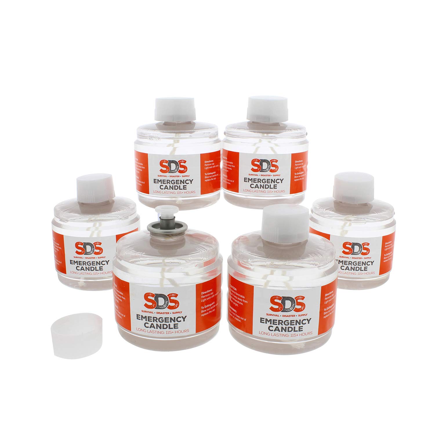 Premium SDS Liquid Oil Candles - 115-Hour Long Burning Votive Candle Fuel for Emergency Survival Kits, Power Outages & Outdoor Camping