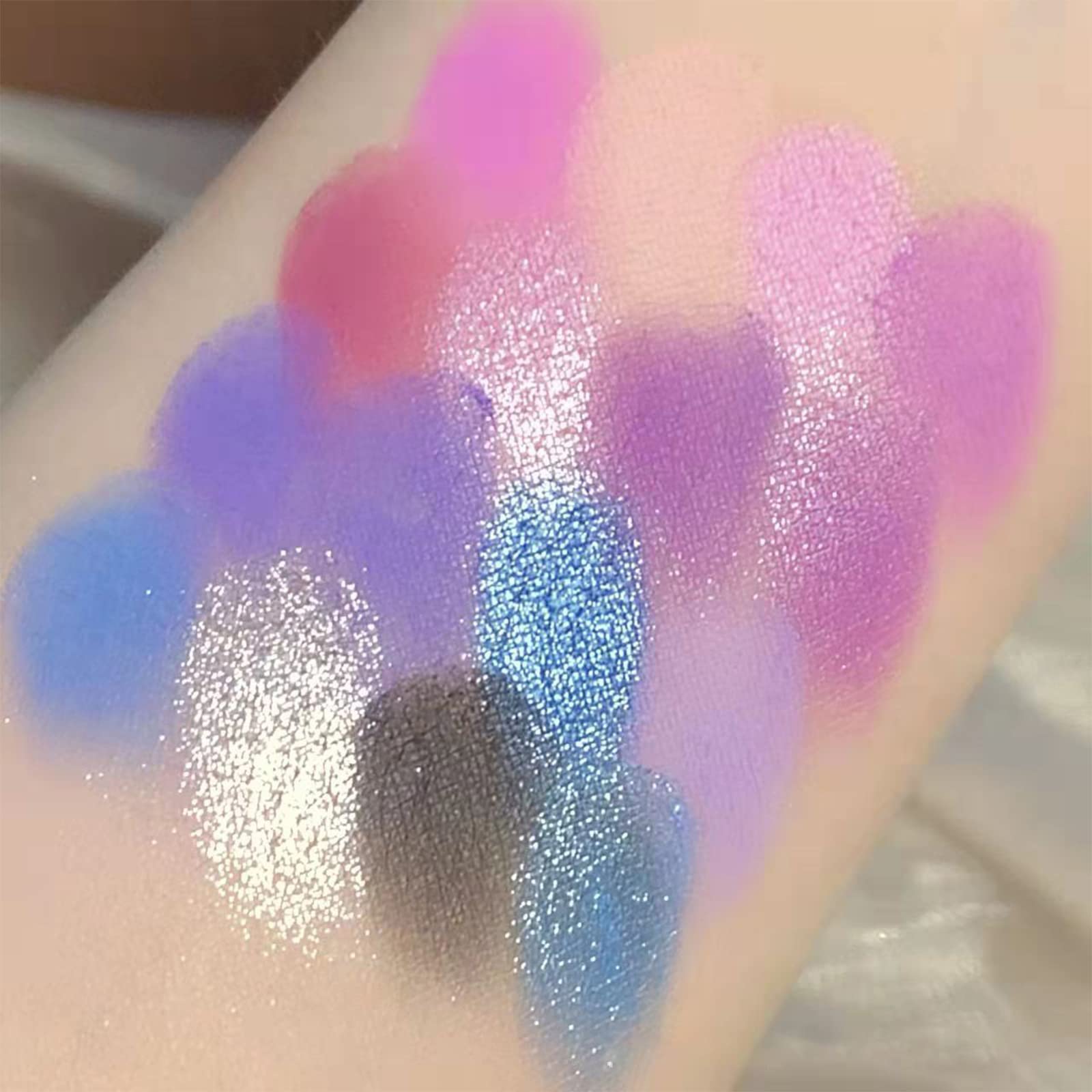 16-Color Purple Eyeshadow Palette - Highly Pigmented Matte & Glitter Shades | Long Lasting, Waterproof & Blendable Eye Makeup | Perfect for Party, Night Out & Special Occasions