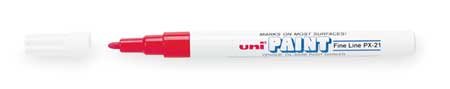 Red Fine Tip Paint Markers - Pack of 12 | Permanent Oil-Based Markers for Art, DIY & Crafts | Perfect for Canvas, Wood, Metal & Glass Projects