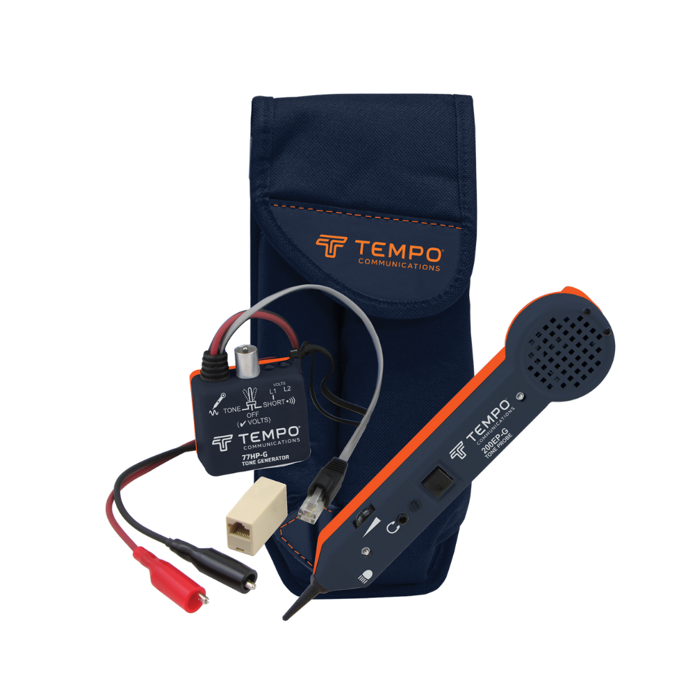 Tempo 701KG Tone and Probe Tracing Kit with Tone Tester & Carrying Case - Ideal for Network Cable Testing, Phone Line Tracing, and Electrical Wiring Diagnostics