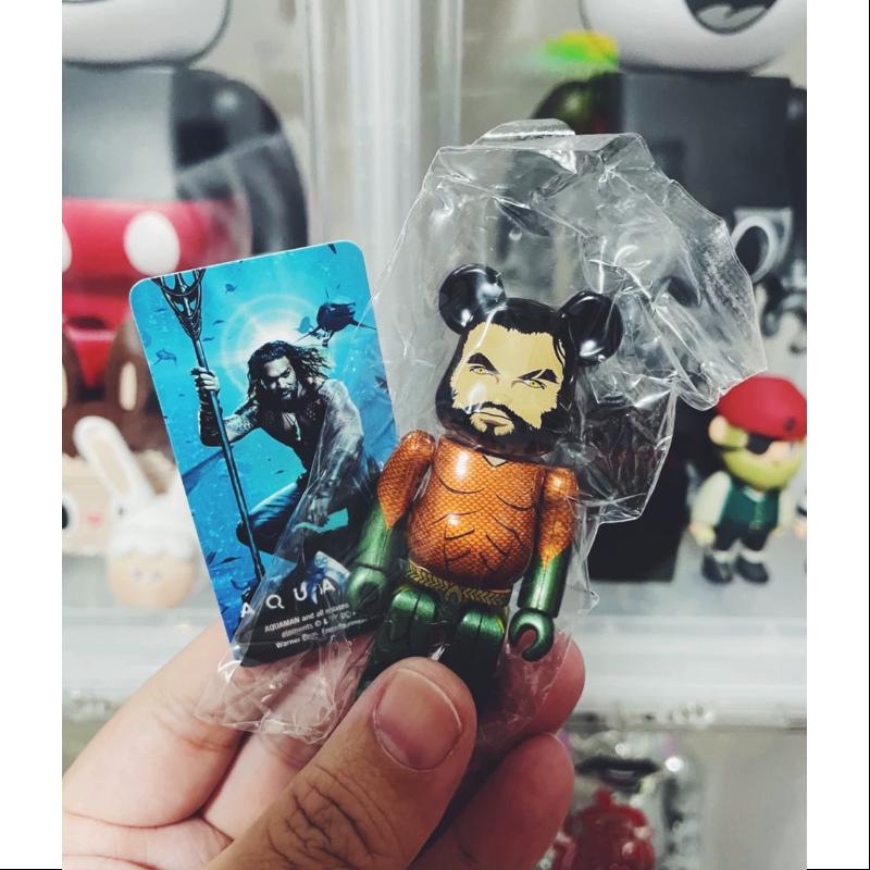 Bearbrick Series 37 HERO Aquaman DC Comics 100% Collectible Figure - Perfect for Superhero Fans, Home Decor & Gift Giving