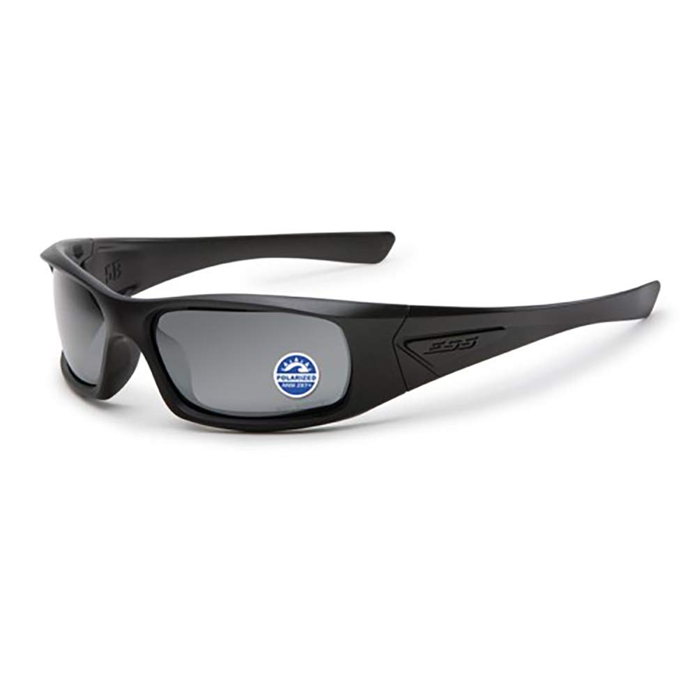 ESS Eyewear 5B Polarized Sunglasses with Mirror Coating - Grey Lens for Outdoor Sports, Driving & UV Protection