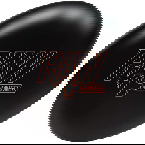 Hammer Raw Solid Black Bowling Ball - High Performance Urethane Coverstock for Hook & Control | Perfect for League Play & Tournament Bowlers