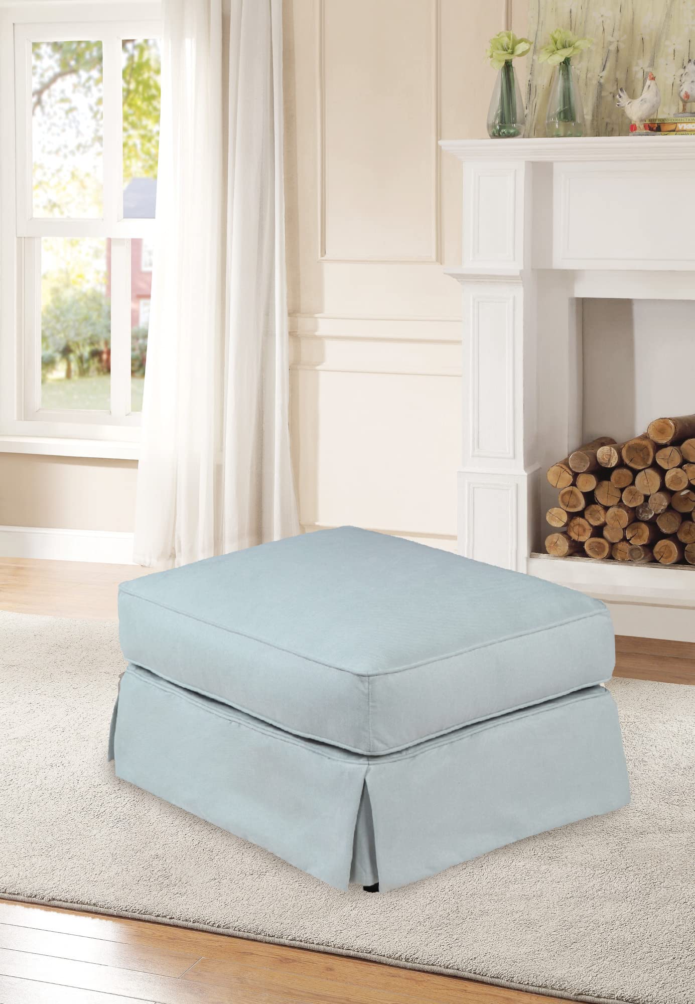 Horizon Furniture Slipcover - Configurable Aqua Blue Sofa Cover | Waterproof & Washable Fabric | Perfect for Living Room, Bedroom & Outdoor Use