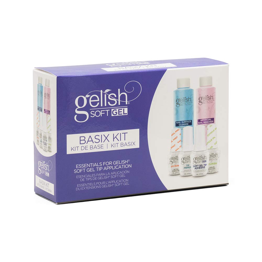 Gelish Soft Gel Nail Polish Bundles - Soak Off Gel Manicure Kit for Salon & Home Use - Long Lasting, High Shine, Easy Application - Perfect for DIY Nails, Gifts & Professional Nail Artists