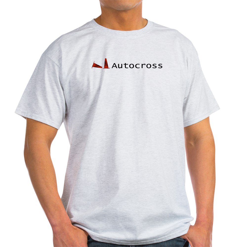 Autocross T-Shirt for Men & Women - 100% Cotton Comfort Fit White Tee - Perfect for Racing Enthusiasts & Casual Wear