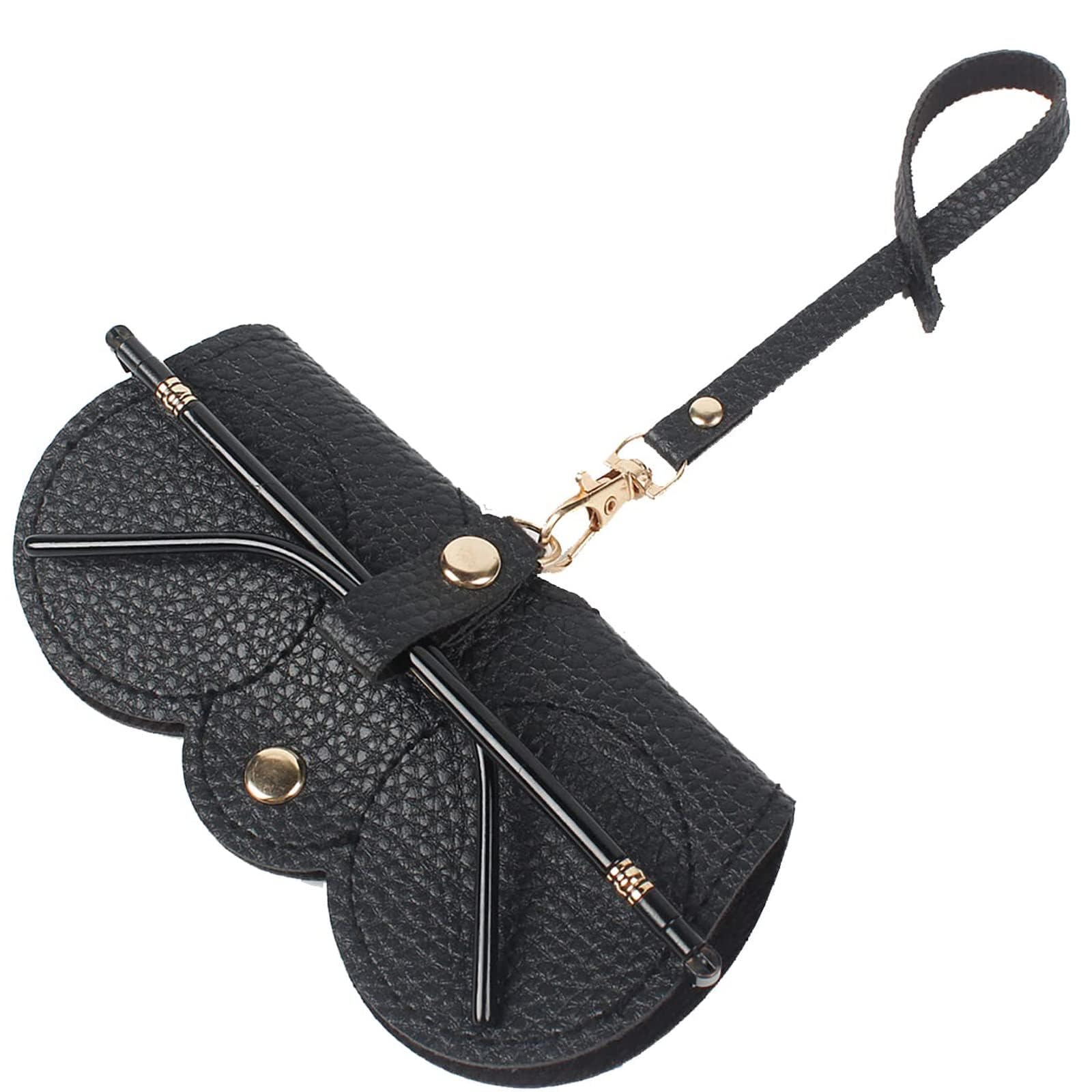 Premium Soft Leather Sunglasses Case - Slim Portable Eyeglass Holder Pouch for Men & Women - Ideal for Travel, Beach, and Everyday Use