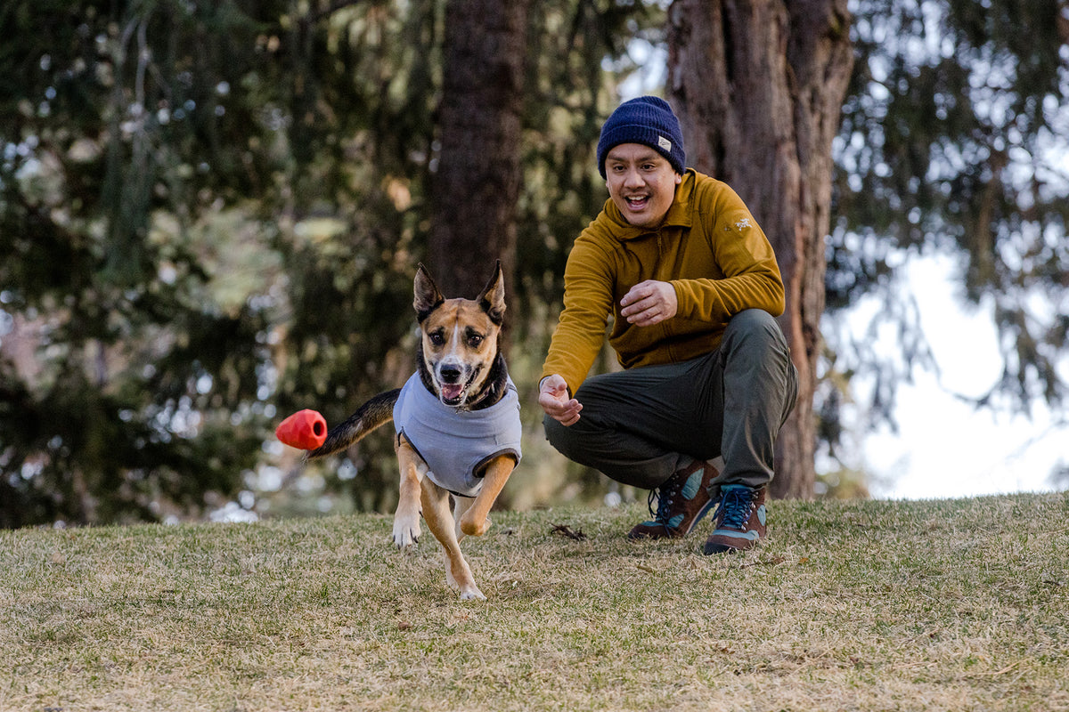 Ruffwear® Gnawt A Cone® Salamander Orange Dog Chew Toy & Treat Dispenser - Durable Interactive Play for Active Dogs, Perfect for Fetch, Training, and Outdoor Adventures