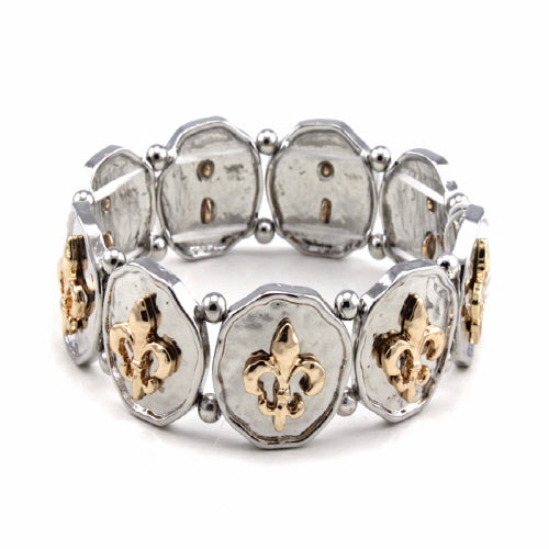 Elegant Fleur De Lis Bracelet for Women - Vintage French Inspired Jewelry Gift for Her - Perfect for Parties, Weddings & Special Occasions