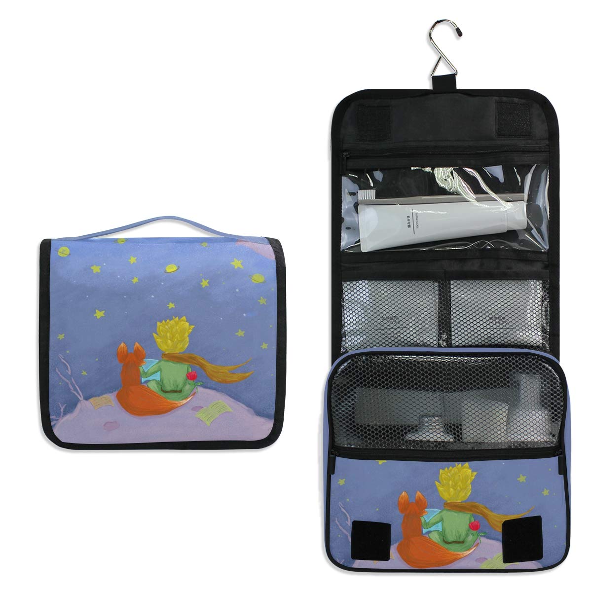 AGONA Hanging Toiletry Bag for Travel - Waterproof Cosmetic Organizer with Sturdy Hook for Women, Men & Kids | Portable Makeup Pouch for Bathroom, Camping, Gym & Vacation Essentials Storage