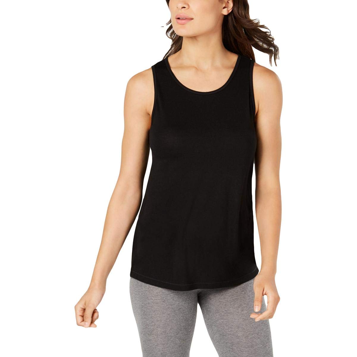 Ideology Women's Fitness Yoga Tank Top - Breathable Workout Shirt for Yoga, Gym & Running - Black XXL - Comfortable & Stylish Activewear for Women