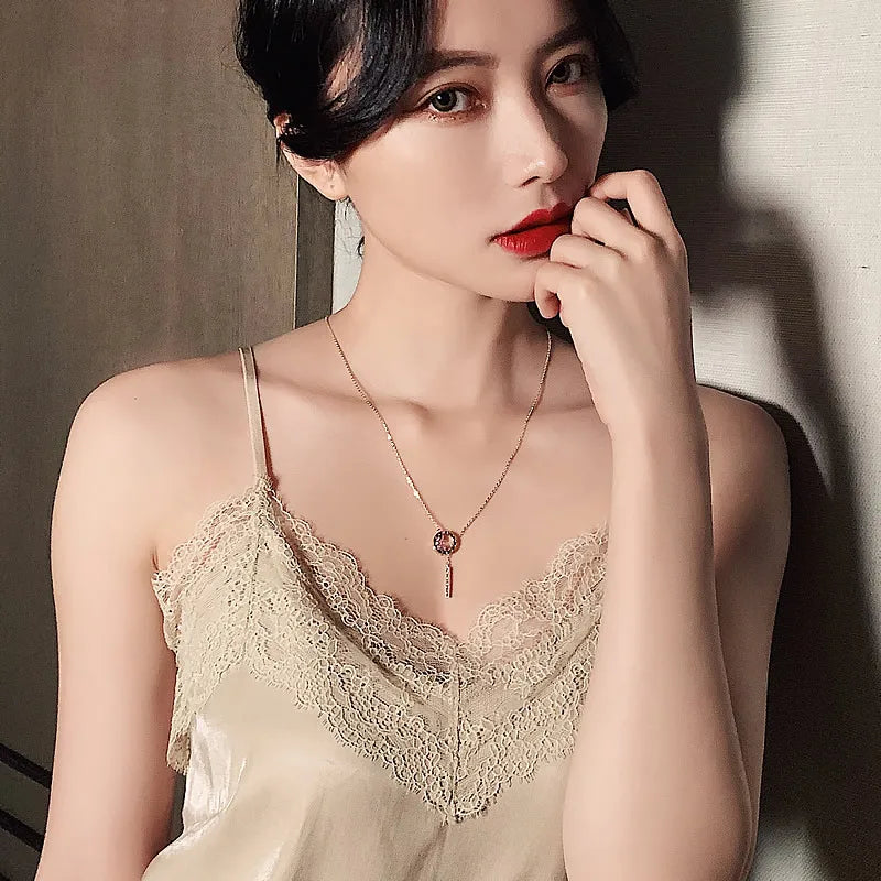 Domnica Necklace for Women - Elegant Gold Plated Pendant Jewelry Gift for Her | Perfect for Parties, Weddings & Special Occasions