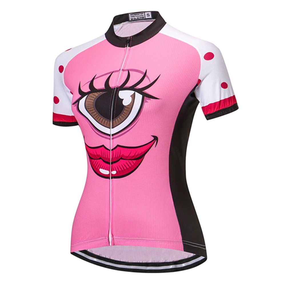 Women's Cycling Jersey Short Sleeve - Breathable Moisture-Wicking Bike Shirt for Road & Mountain Biking - Perfect for Cycling, Spinning & Outdoor Sports