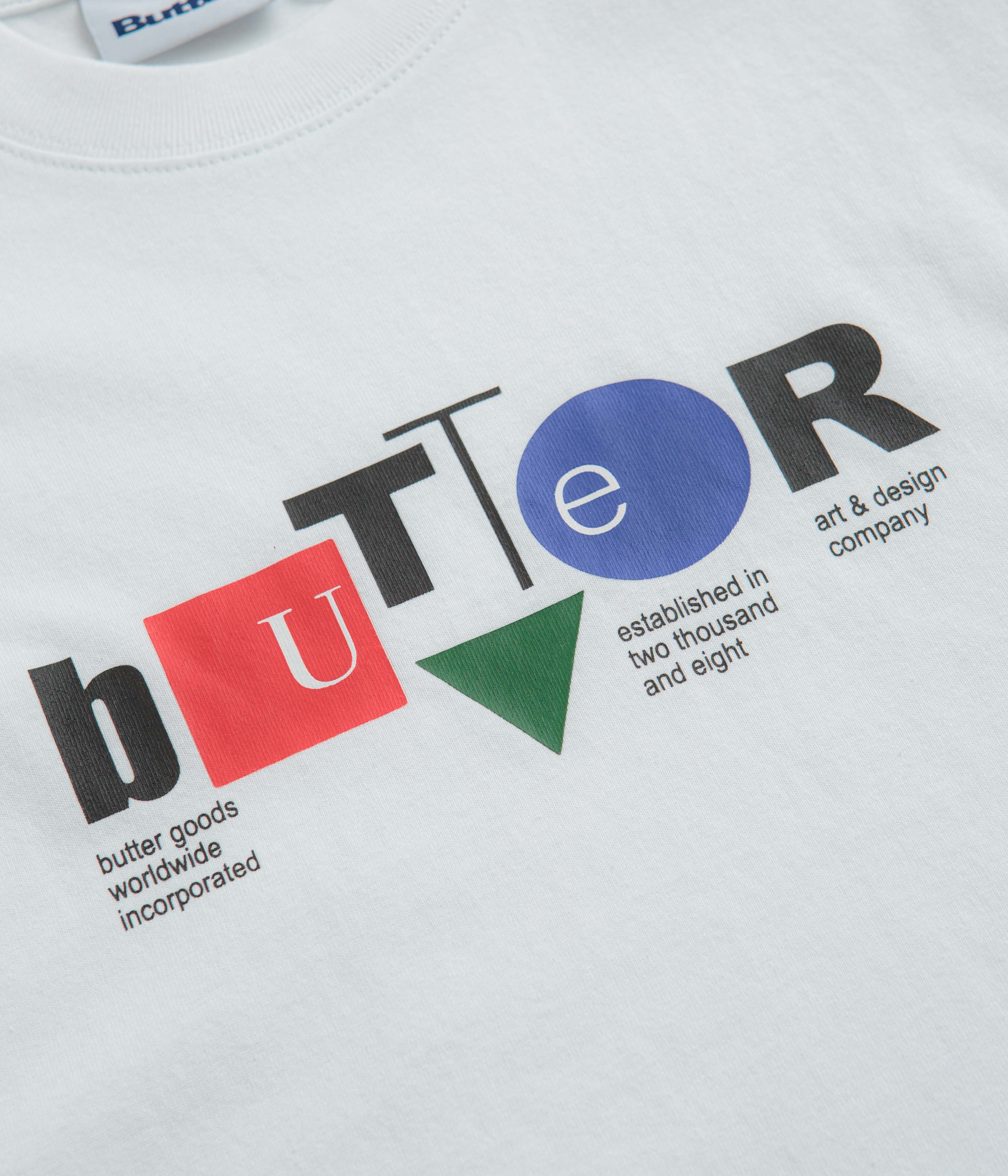 Butter Goods Design Co Men's Graphic T-Shirt - Premium Cotton White Tee for Casual Wear & Street Style