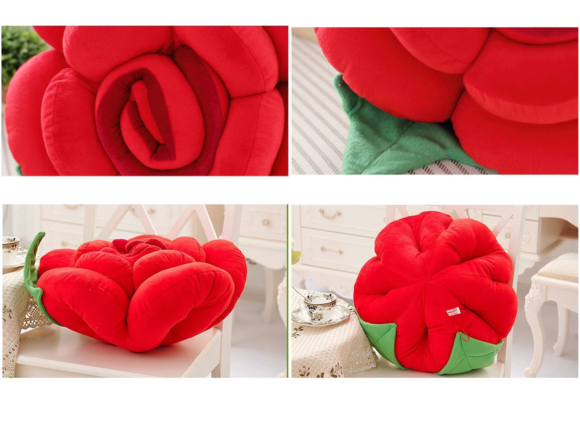 AZCHEN Floral Throw Pillow Cover - 27.6 Inch Decorative Cushion for Sofa, Bed, Patio Furniture - Watermelon Red Home Decor Accent Pillow for Living Room, Bedroom, Outdoor Use