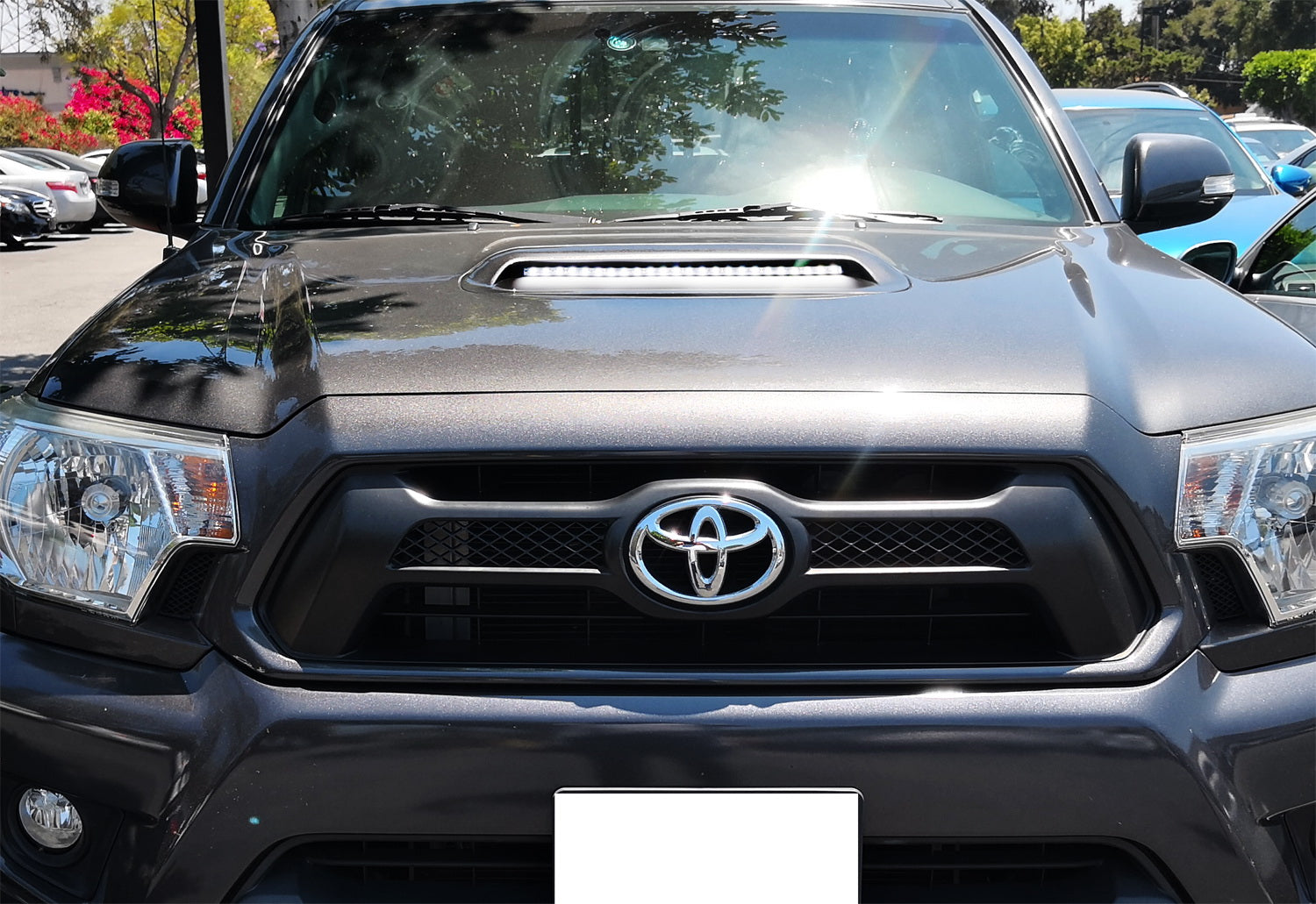 Flexible LED Hood Bulge Light Strip for 2012-2015 Toyota Tacoma with Hood Scoop - Waterproof DRL Daytime Running Lights - Perfect for Off-Roading, Night Driving & Custom Truck Lighting