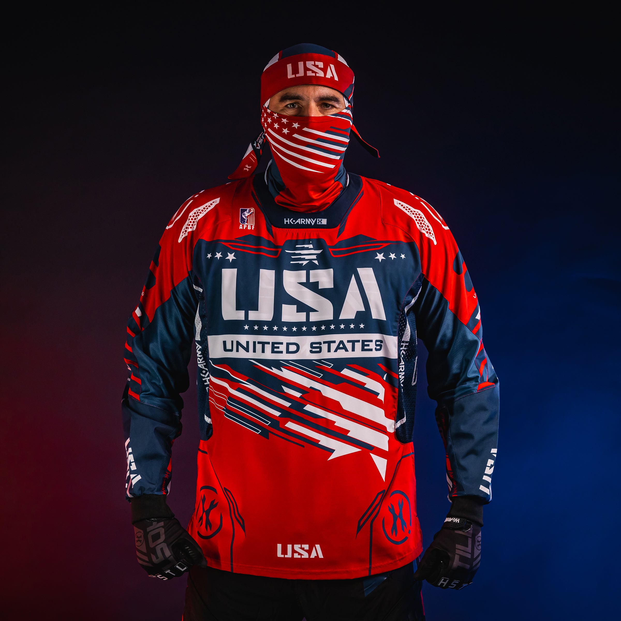 Team USA 2024 Olympic Headband - Moisture Wicking Sports Headband for Running, Basketball & Workouts - Patriotic USA Flag Design
