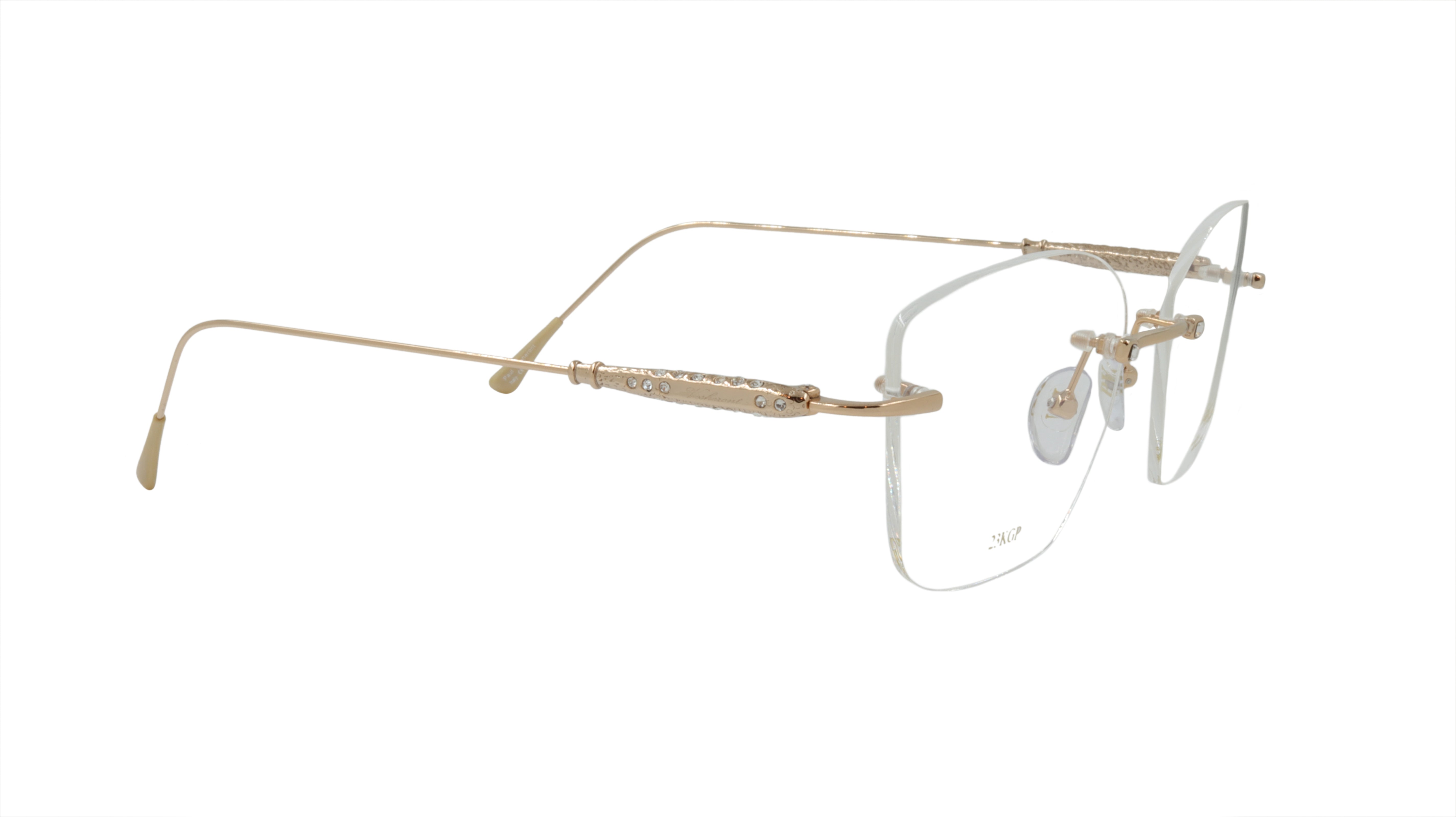 Paul Vosheront Soft Rectangle Gold Metal Optical Eyeglass Frames - Stylish & Lightweight for Work, Reading & Everyday Wear