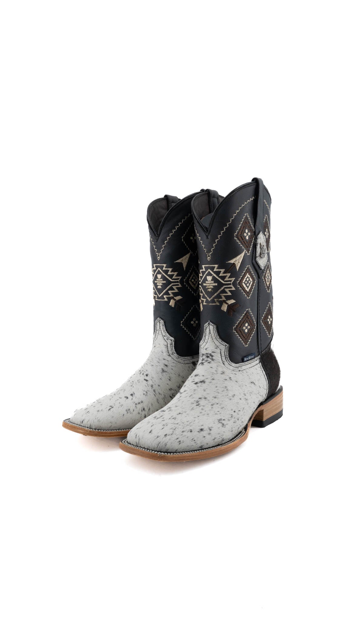 Authentic Men's Cowhide Cowboy Boots - Size 6.5 - Western Style Leather Boots for Country Dancing, Rodeo & Casual Wear - Final Sale