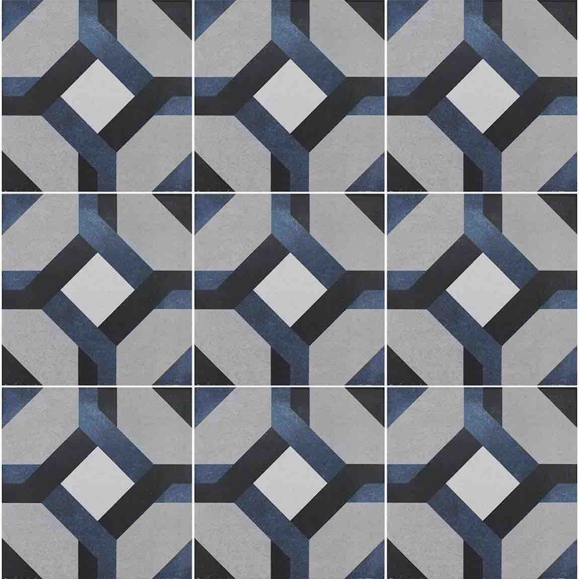 Alameda 6x6 Patterned Porcelain Tile - Premium Ceramic Floor & Wall Tiles for Kitchen, Bathroom & Backsplash