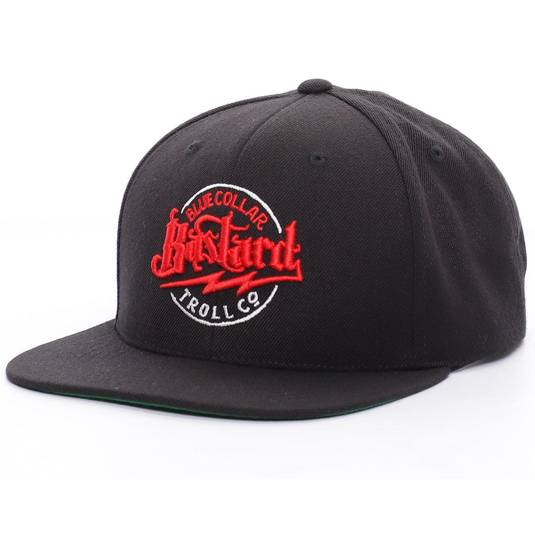 Stylish Black & Red Snapback Hat for Men - Trendy Baseball Cap for Casual Wear, Street Fashion & Outdoor Activities