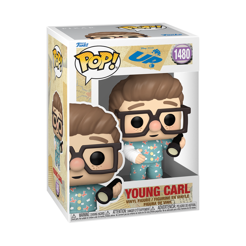 Young Carl Funko Pop Vinyl Figure - Pixar's Up 1480 with Protector Case - Perfect for Collectors, Gifts, and Disney Movie Fans
