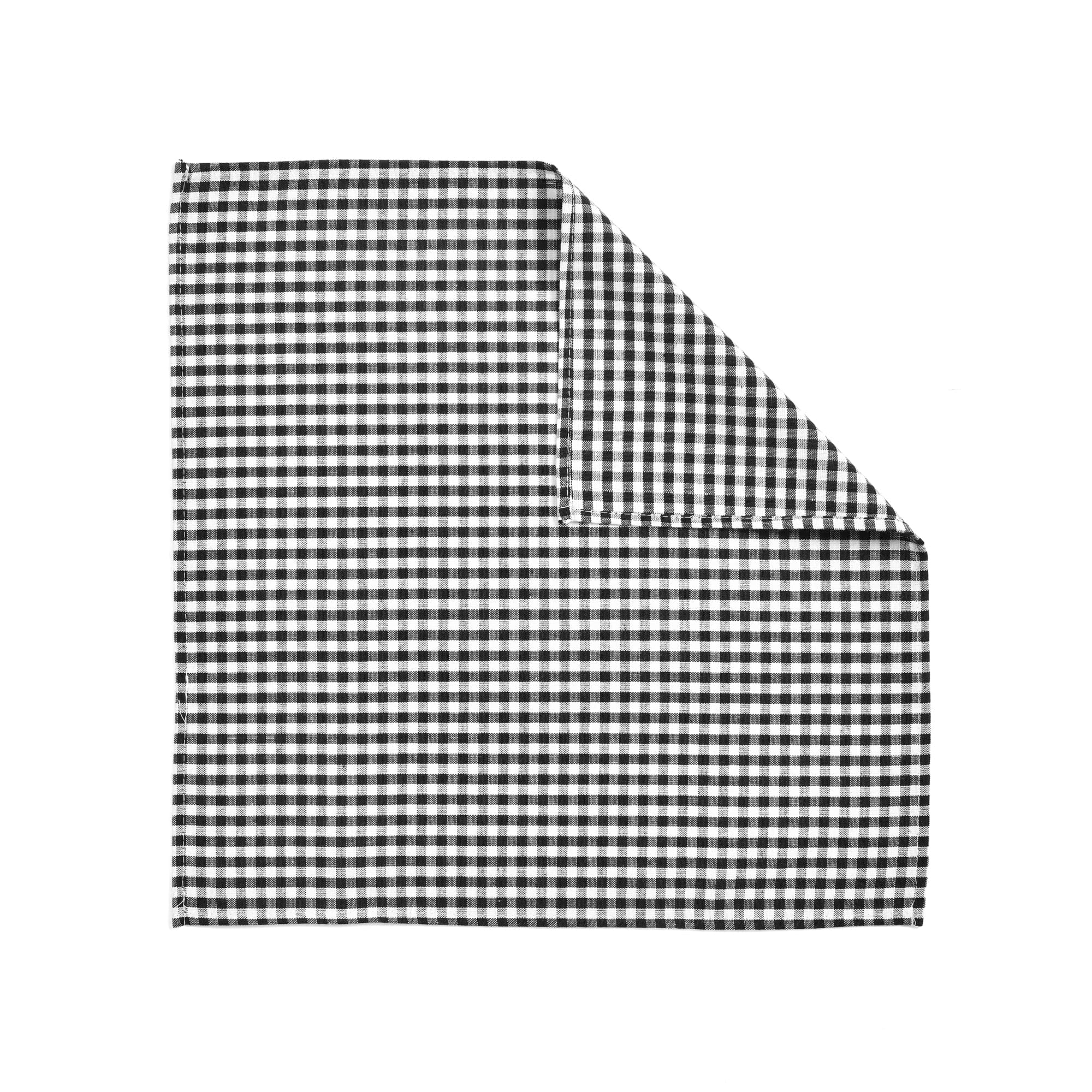 Premium Gingham Check Yarn-Dyed Cotton Napkins - Set of 4 - Perfect for Dinner Parties, Picnics & Home Decor