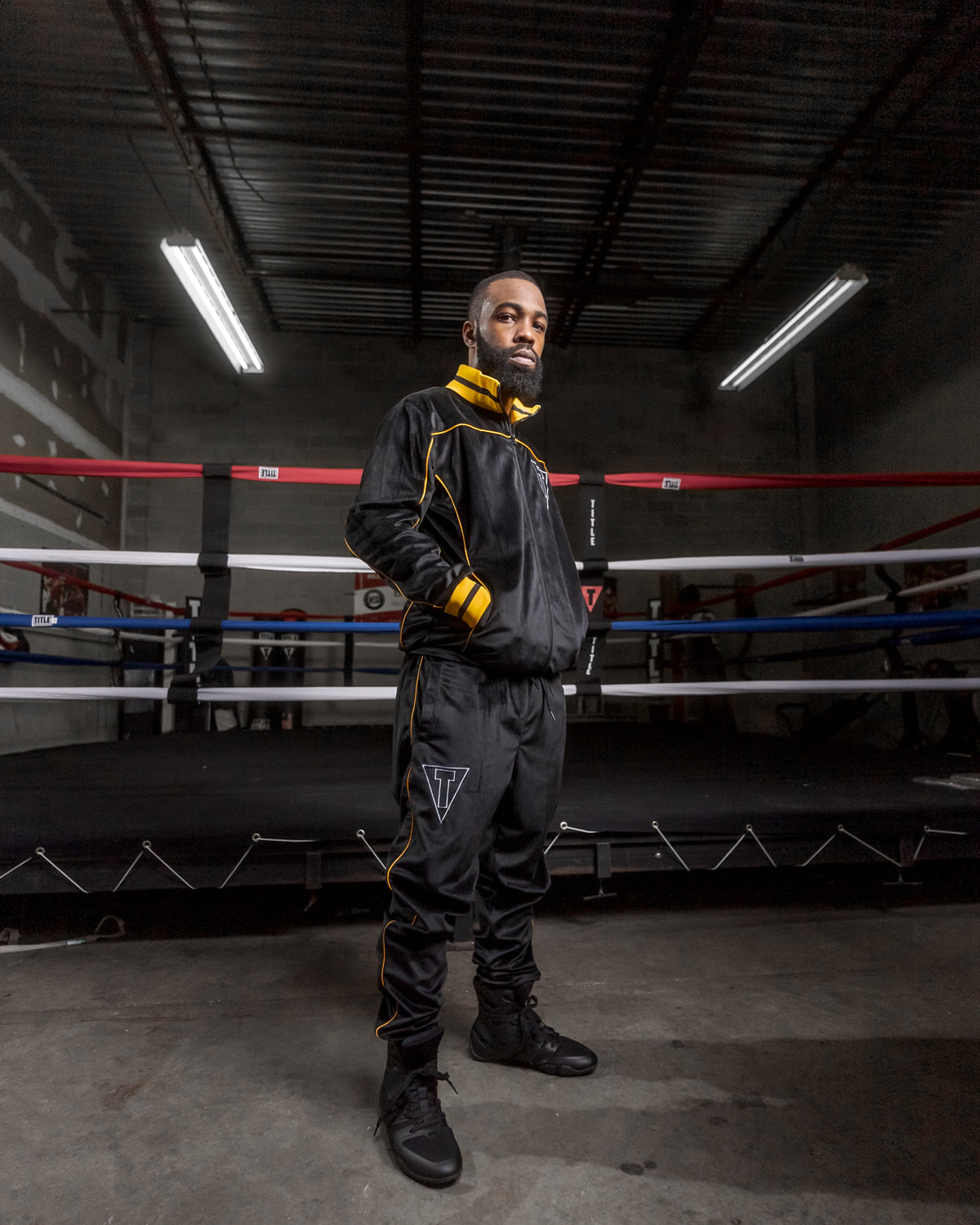 TITLE Boxing Ain't Easy Velour Warm Up Jacket - Premium Boxing Training Apparel for Men & Women - Perfect for Gym Workouts, Boxing Practice & Cold Weather Training