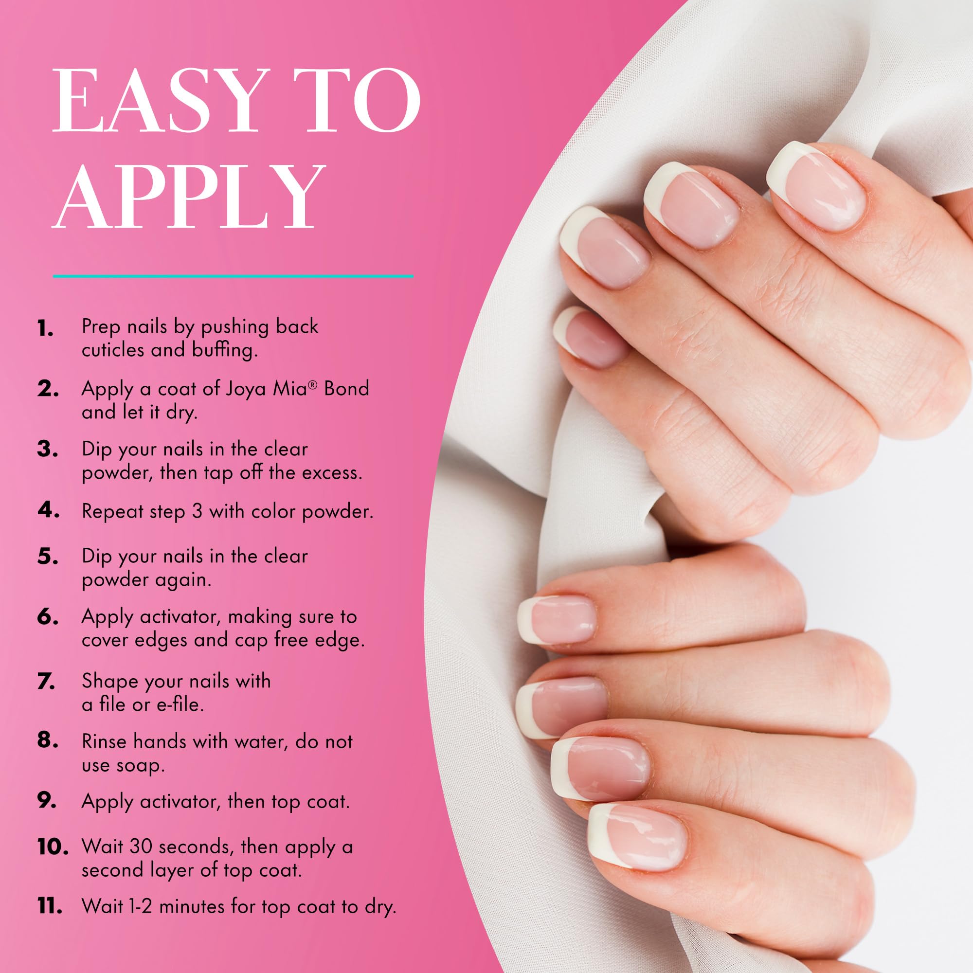 JOYA MIA 3-in-1 Nail Kit with Dip Powder & Gel Polish - Salon & Home Use
