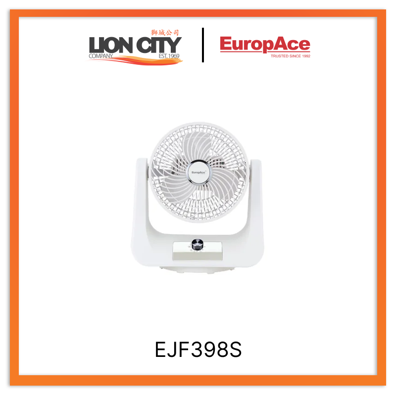 Europace EJF398S 9-Inch Jet Turbine Digital Fan - High-Speed Cooling for Home, Office & Bedroom - Quiet & Energy Efficient Air Circulation