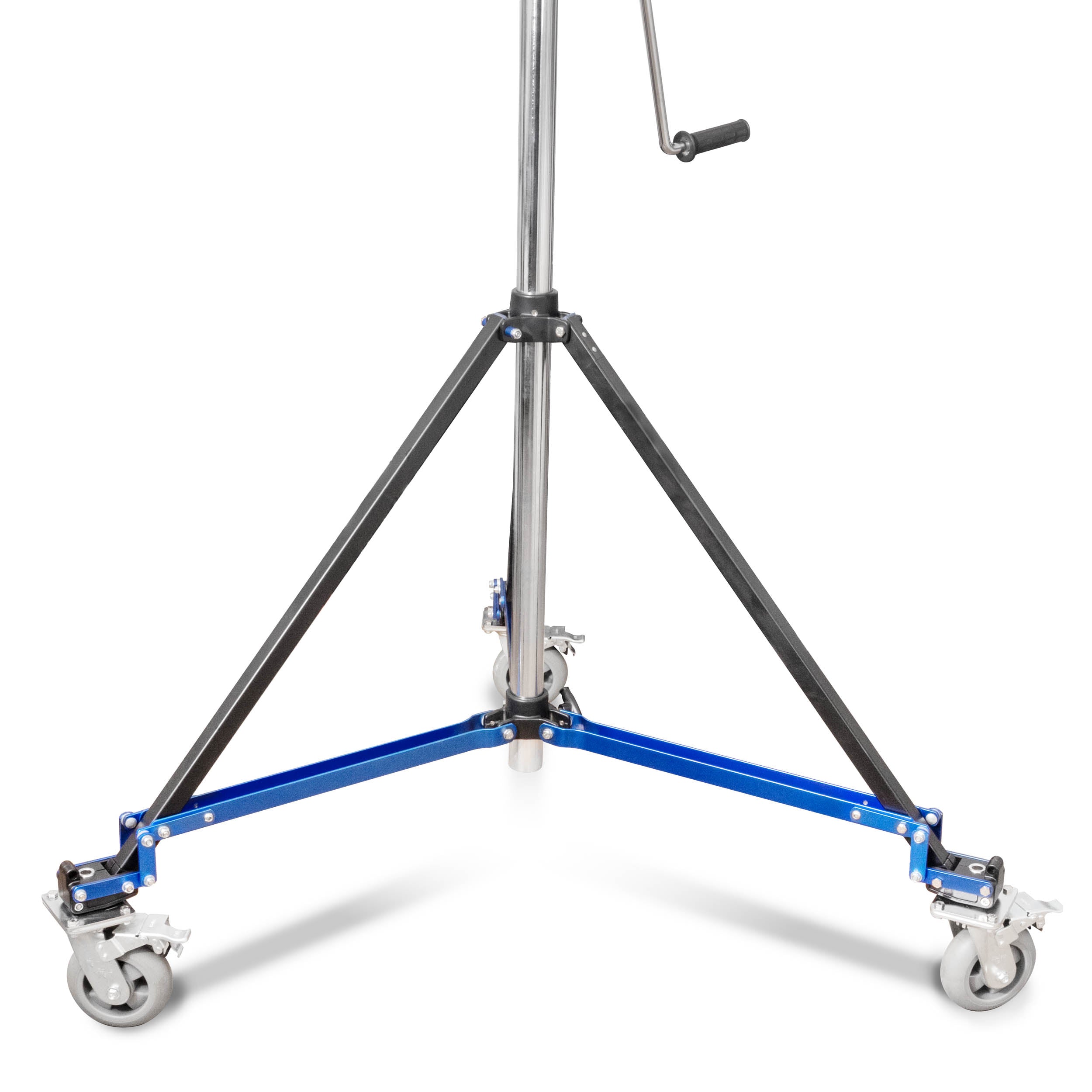 170-280cm Heavy Duty Single Riser Stainless Steel Geared Junior Wind Up Stand - Perfect for School Bands, Marching Performances & Outdoor Music Events