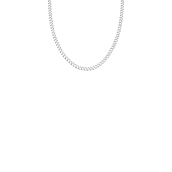 Lucy Williams Flat Curb Chain Necklace for Women - 14K Gold Plated Stainless Steel Chunky Link Necklace - Perfect for Layering, Everyday Wear & Gift Giving