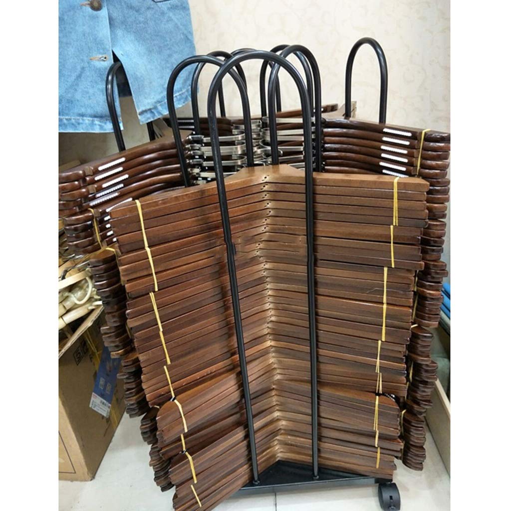 Space Saving Iron Hanger Organizer with 4 Wheels - Heavy Duty Clothes Hanger Rack Holds 150 Hangers - Perfect for Closet, Laundry Room & Clothing Store Organization