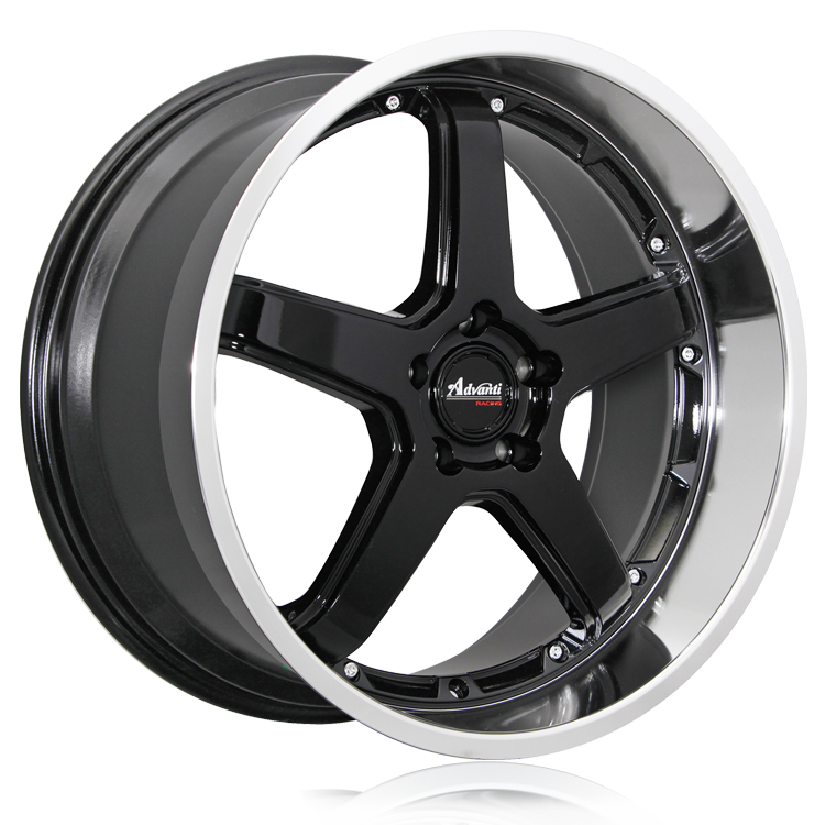 Advanti Traktion Gloss Black Wheels 20x8.5 +32 Offset 5x114.3 Bolt Pattern 73.1mm Hub - Perfect for Honda Accord, Toyota Camry & Nissan Altima - Upgrade Your Ride with Stylish Alloy Rims