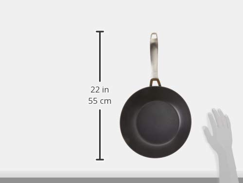IBILI Titan 30cm Non-Stick Wok Pan - Black Aluminum Stir Fry Pan with Lid - 52 x 52 x 9 cm - Perfect for Asian Cooking, Stir Frying & Home Kitchen Use
