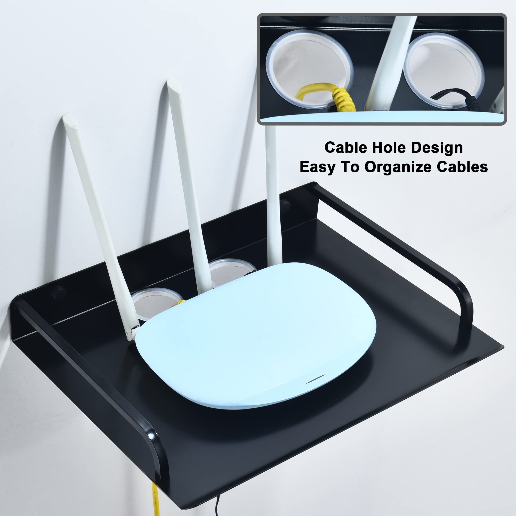 Wall Mount Floating Shelf for TV Components - 12