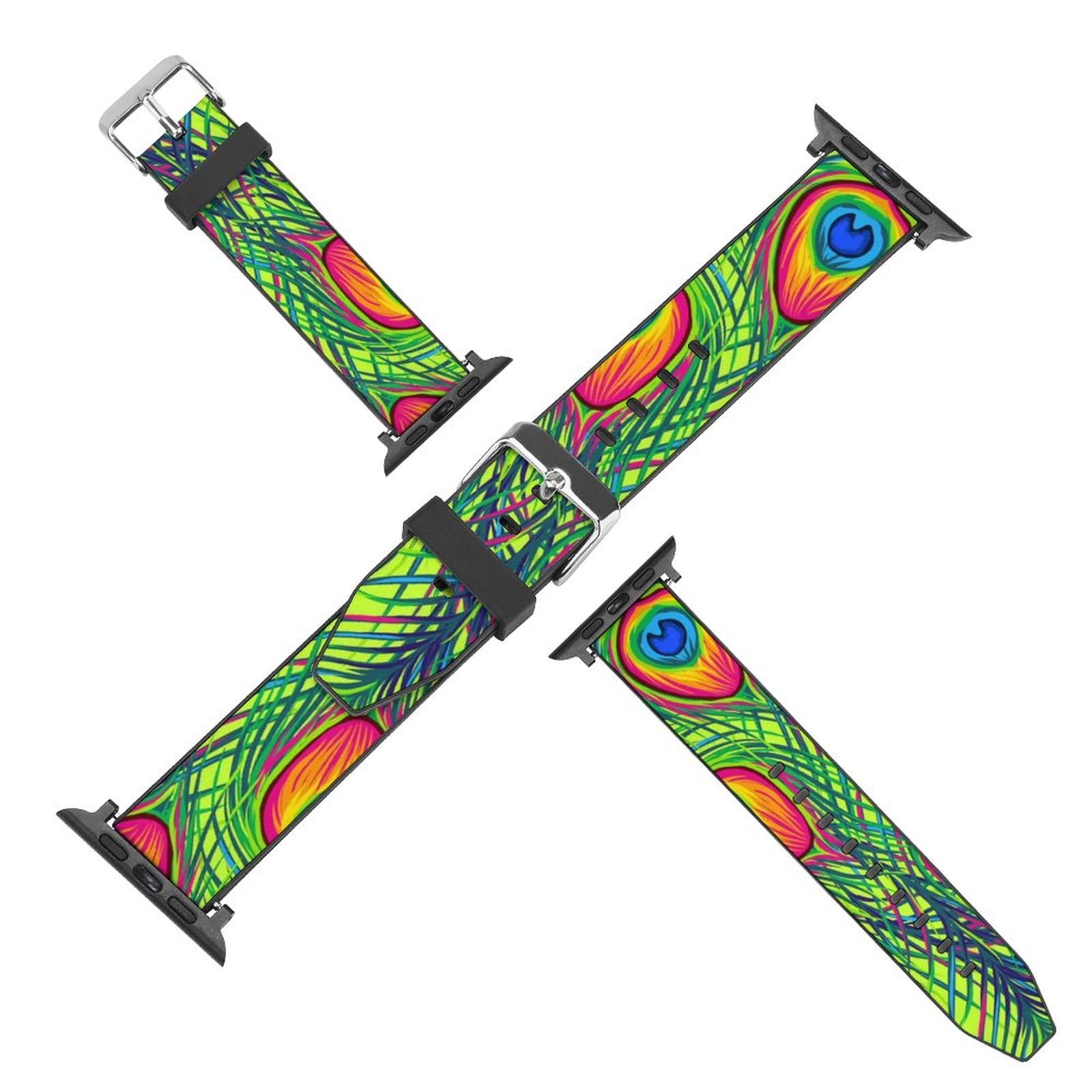 Premium Genuine Leather Apple Watch Bands - Compatible with 38mm 40mm 42mm 44mm iWatch Series 7/6/5/4/3/2/1 - Replacement Strap for Women & Men - Perfect for Workouts, Office Wear & Everyday Fashion