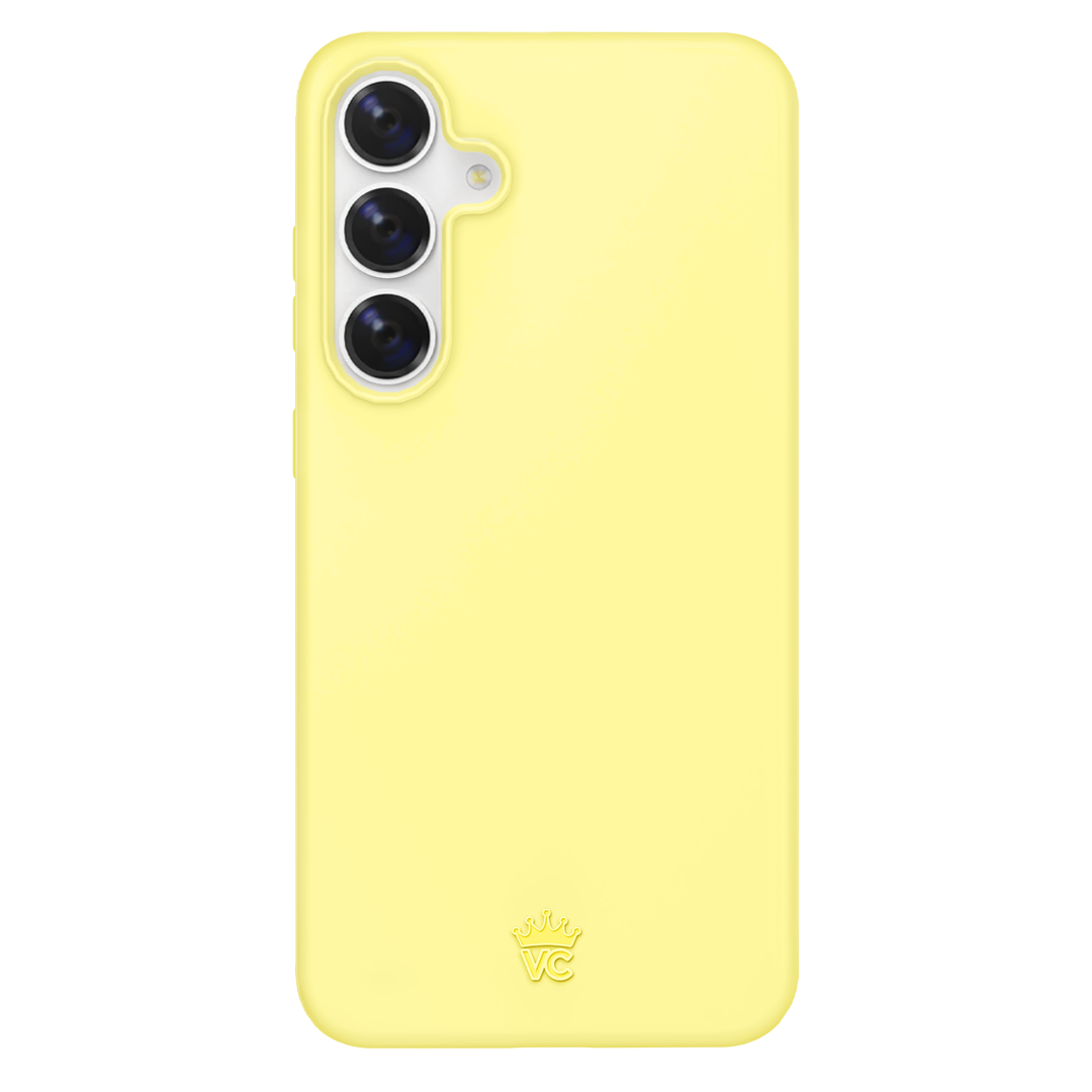 Samsung Phone Case in Butter Yellow - Slim Protective Cover for Galaxy S21, S22, Ultra - Perfect for Everyday Use & Outdoor Activities
