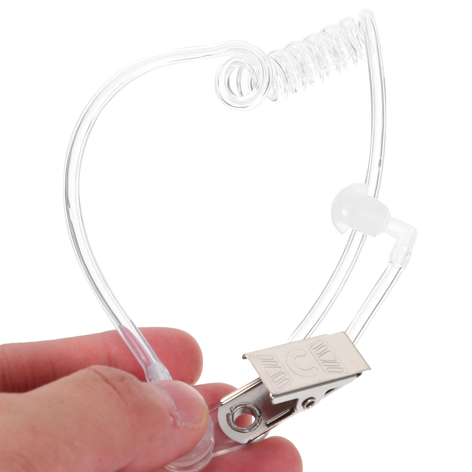 Gadpiparty 4pcs Clear Acoustic Tube Earpiece Replacement for Walkie Talkie Radio - Durable & Comfortable for Security, Construction, and Outdoor Communication