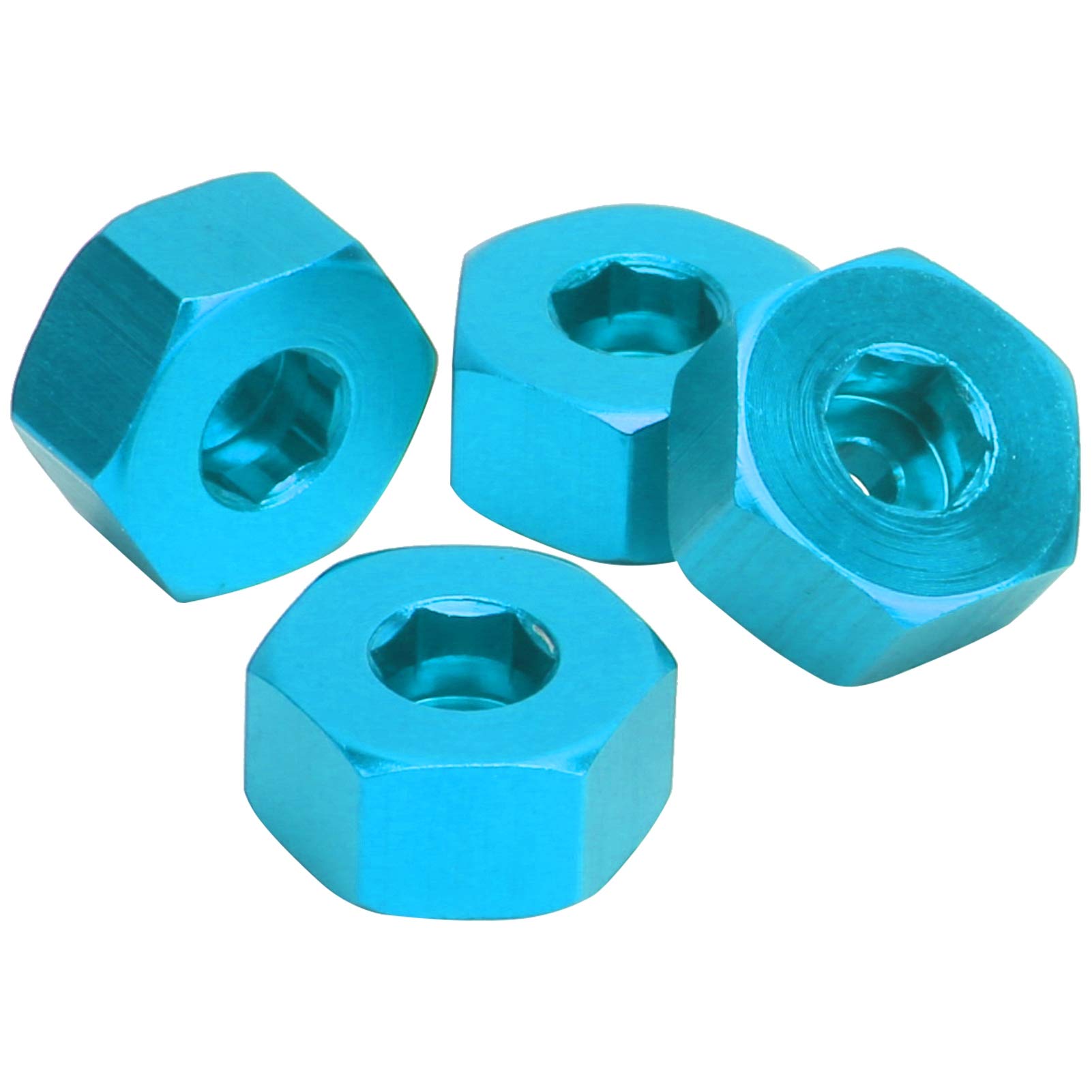 BNineteenteam 4PCS RC Wheel Hex Hub Adapters - 5mm to 12mm Conversion Kit with Spacers for WPL D12 1/10 Scale RC Trucks - Perfect for Off-Road Crawling & Custom RC Vehicle Upgrades