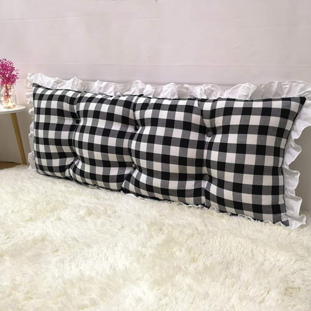 QIMO Large Wedge Cushion Sofa Bed - Triangular Backrest Support Pillow for Reading, Office & Lumbar Support - Removable Washable Cover - Perfect for Living Room, Bedroom & Home Office Comfort