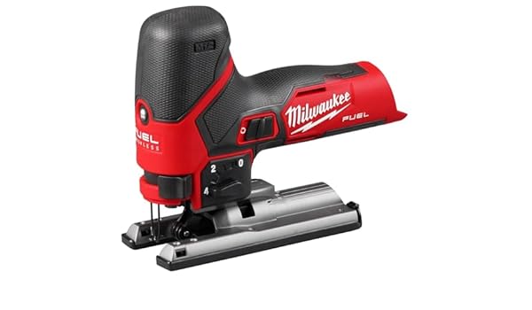 Milwaukee M12 12V Fuel Cordless Jig Saw 2545-20 (Red & Black) - Compatible with 254520 - Perfect for Woodworking, DIY Projects & Professional Cutting Tasks
