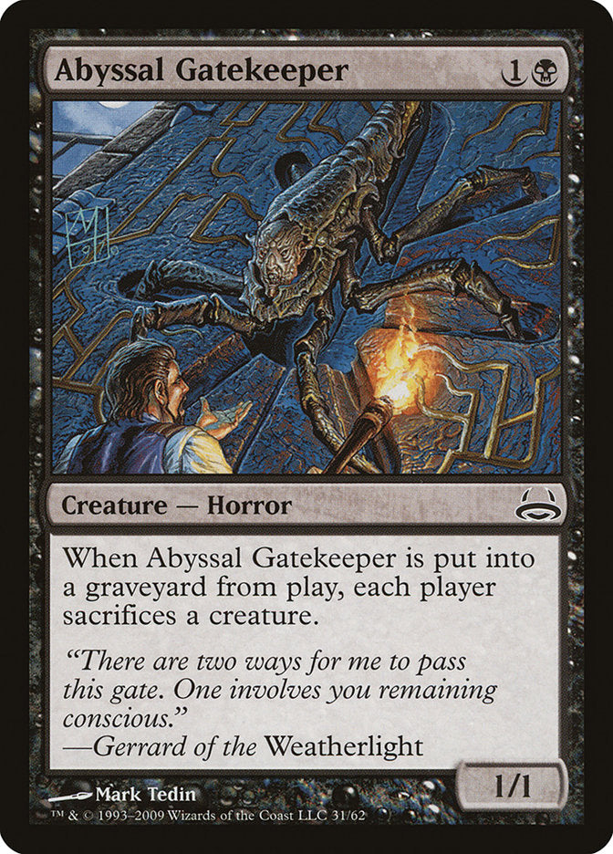 Abyssal Gatekeeper - MTG Duel Decks: Divine vs. Demonic - Rare Magic The Gathering Card for Collectors & Gameplay - Perfect for Commander, Modern & Casual Play